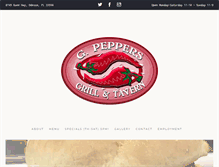 Tablet Screenshot of gpeppers.com
